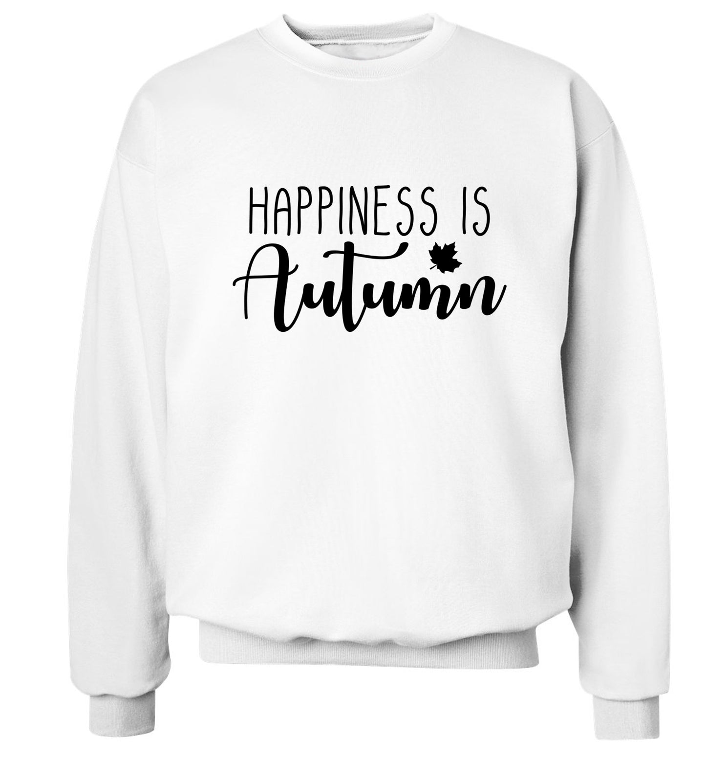 Happiness is autumn Adult's unisex white Sweater 2XL