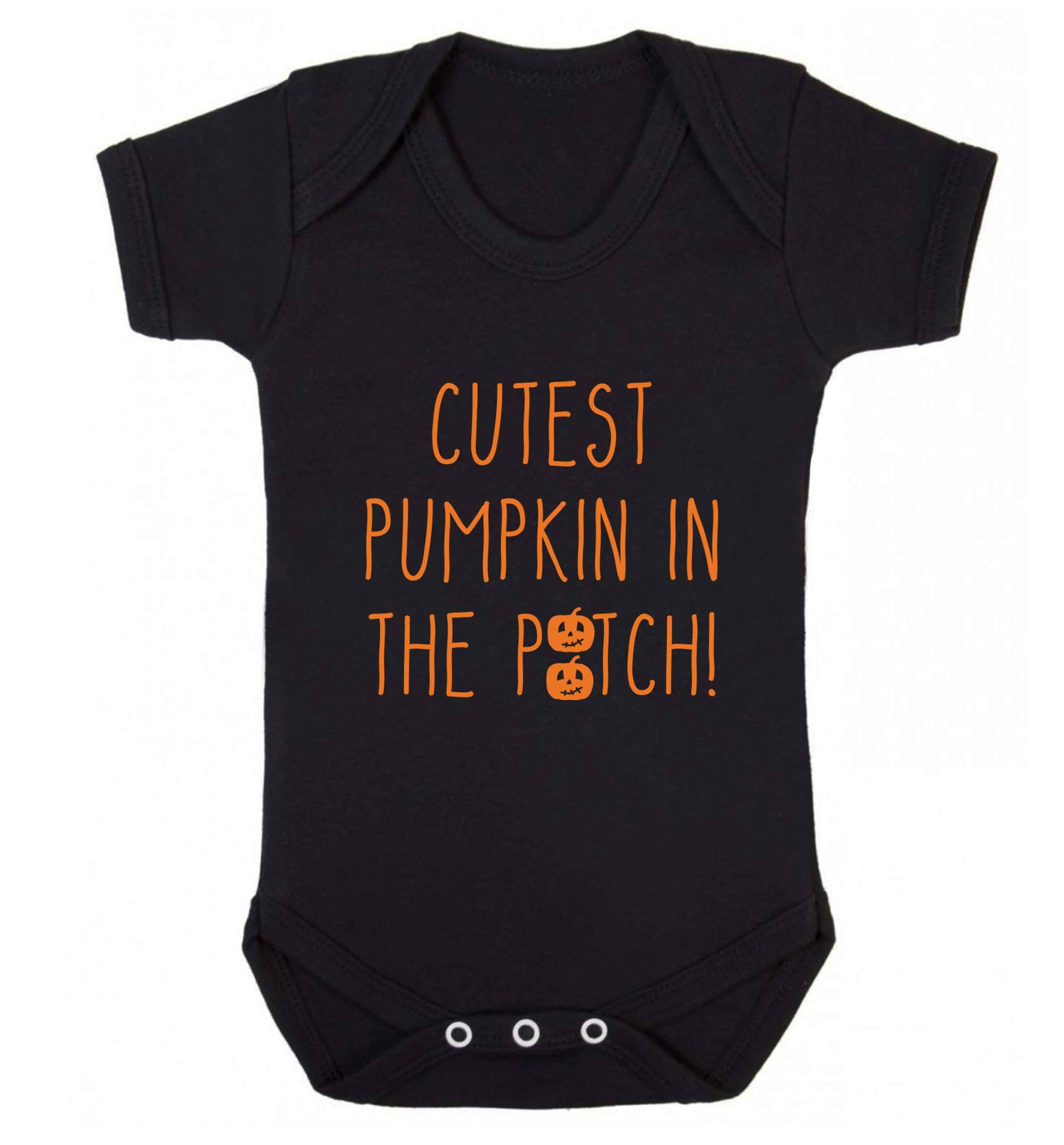 Calm Pumpkin Season baby vest black 18-24 months