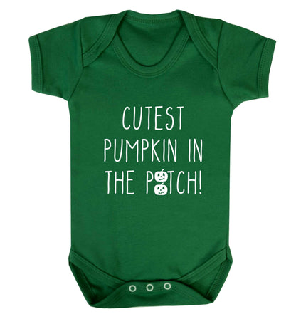 Calm Pumpkin Season baby vest green 18-24 months