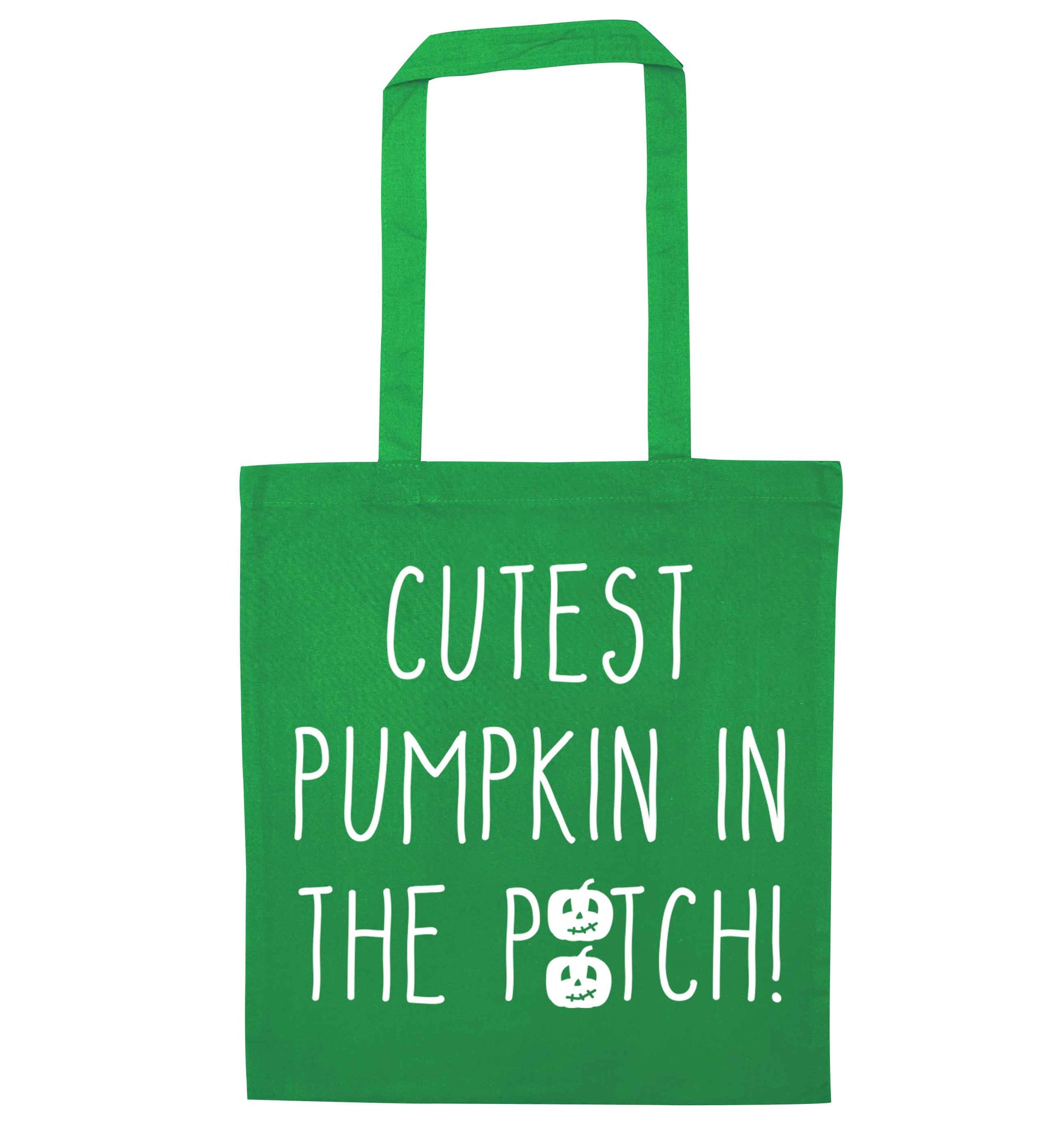 Calm Pumpkin Season green tote bag