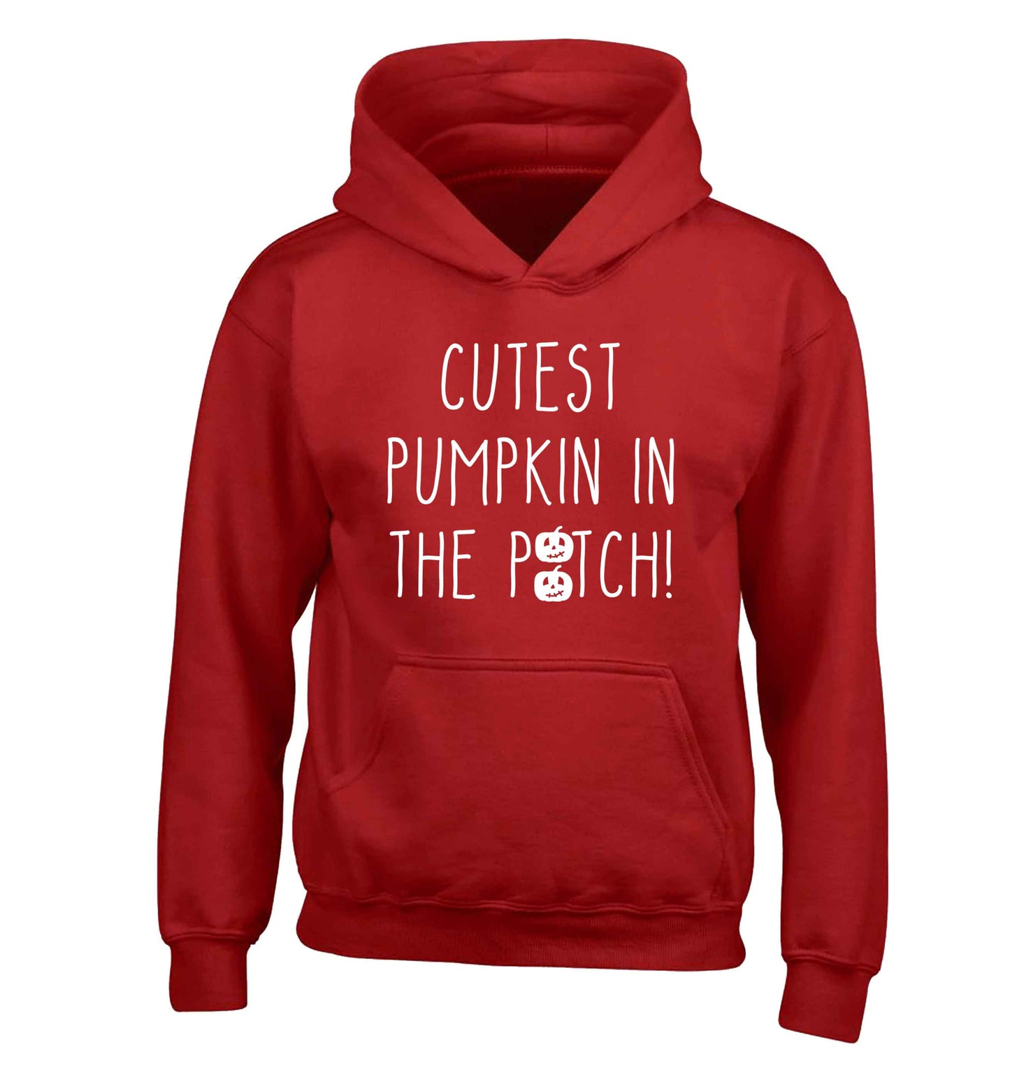 Calm Pumpkin Season children's red hoodie 12-13 Years
