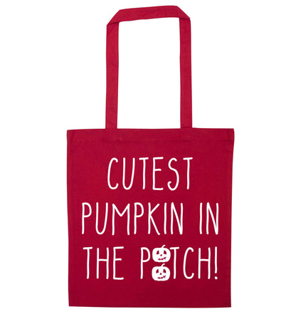Calm Pumpkin Season red tote bag