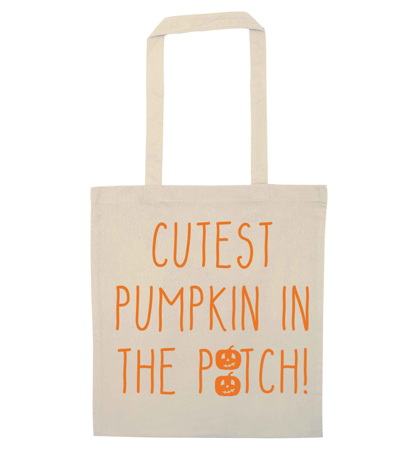 Calm Pumpkin Season natural tote bag