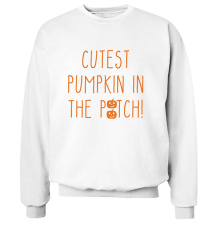 Calm Pumpkin Season adult's unisex white sweater 2XL