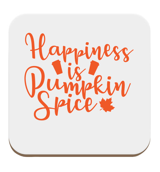 Happiness Pumpkin Spice set of four coasters
