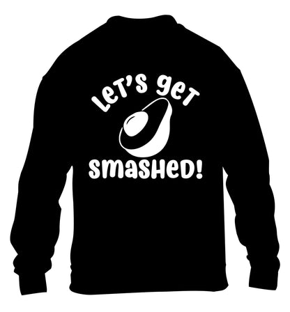 Let's get smashed children's black sweater 12-14 Years