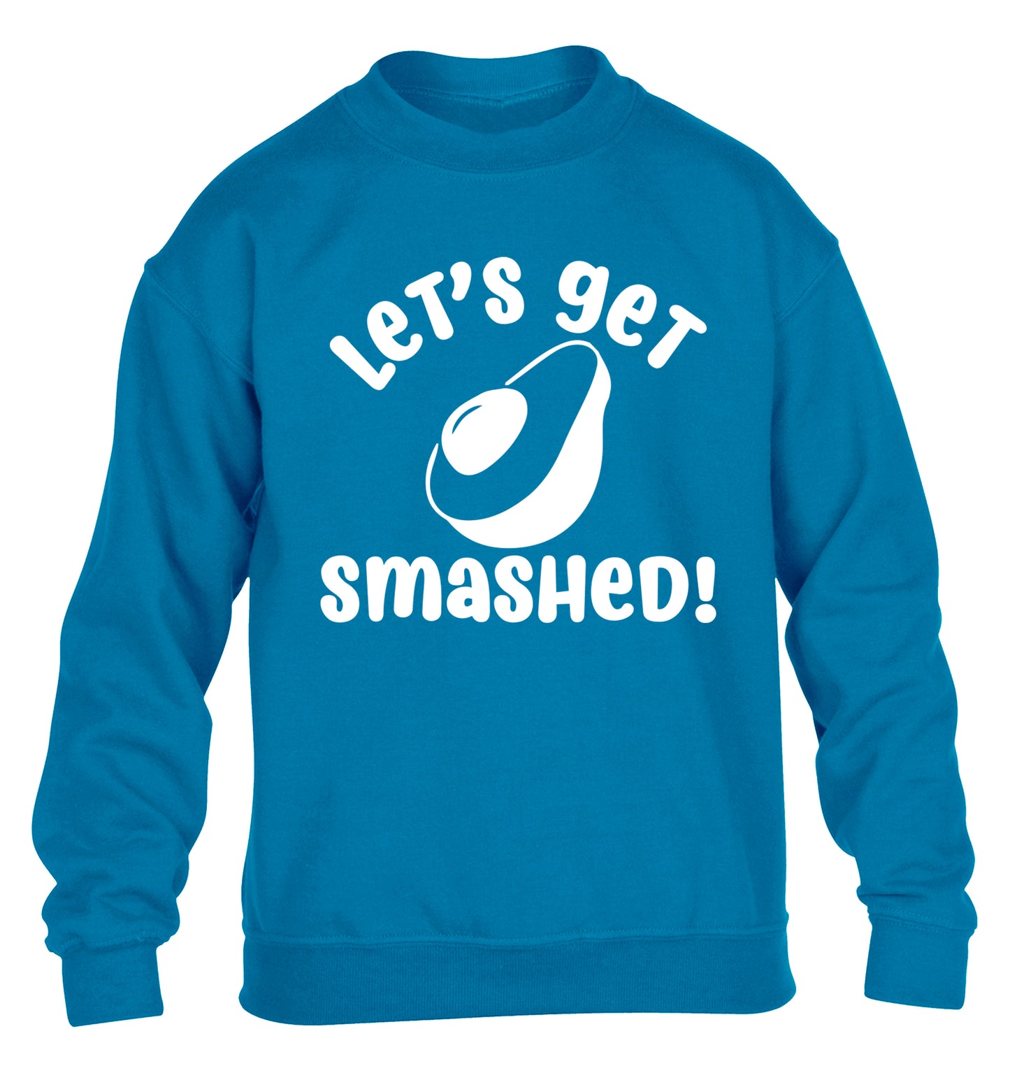 Let's get smashed children's blue sweater 12-14 Years