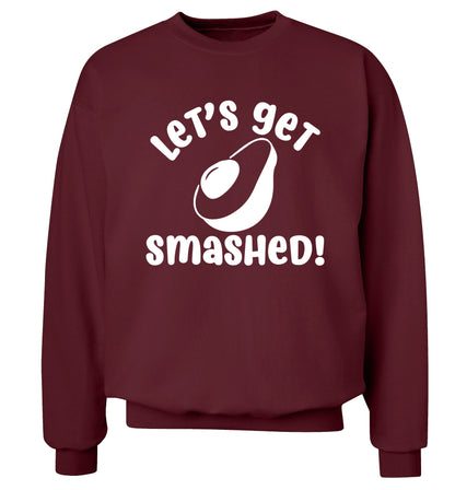 Let's get smashed Adult's unisex maroon Sweater 2XL