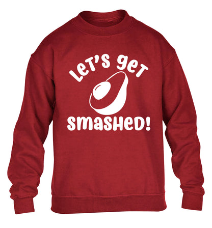 Let's get smashed children's grey sweater 12-14 Years