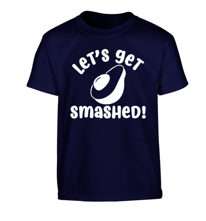Let's get smashed Children's navy Tshirt 12-14 Years
