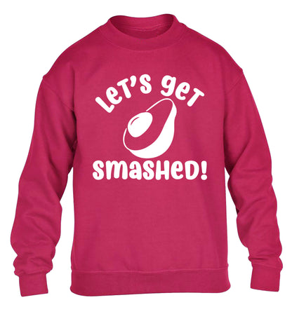 Let's get smashed children's pink sweater 12-14 Years