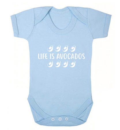 Life is avocados Baby Vest pale blue 18-24 months