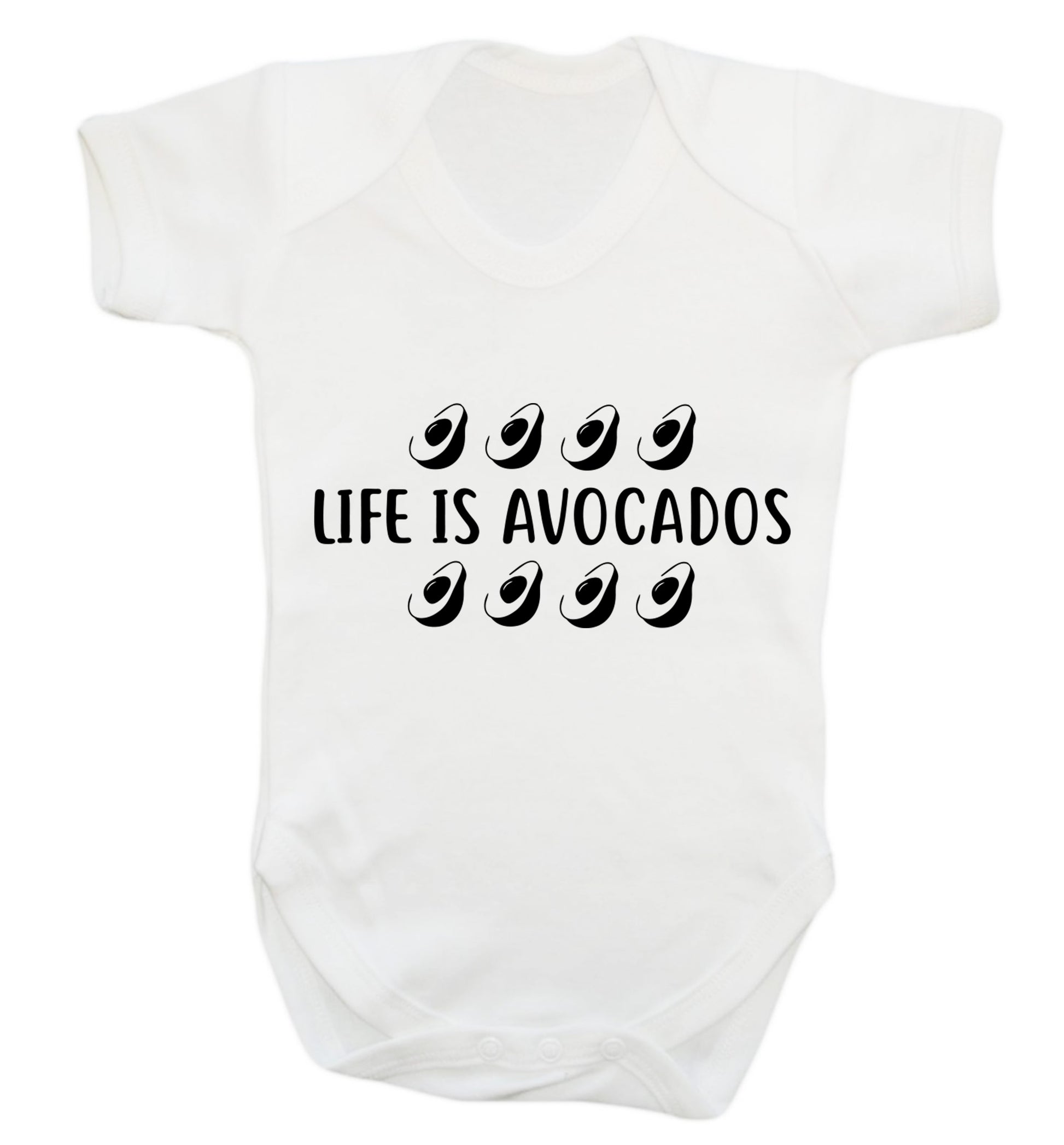 Life is avocados Baby Vest white 18-24 months