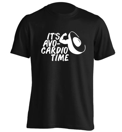It's avo-cardio time adults unisex black Tshirt 2XL