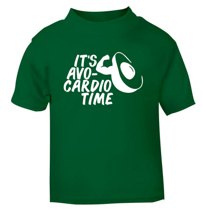 It's avo-cardio time green Baby Toddler Tshirt 2 Years