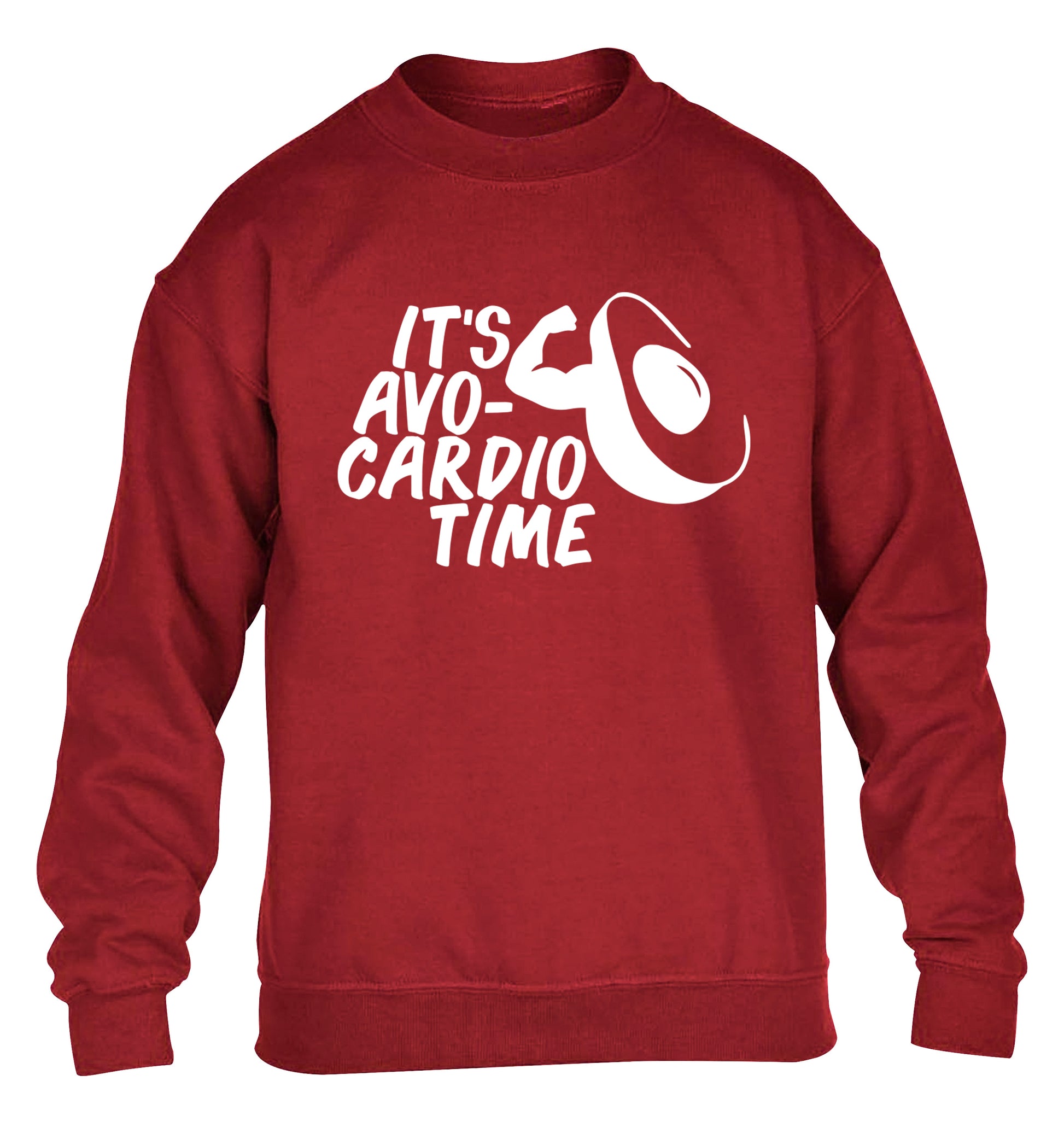 It's avo-cardio time children's grey sweater 12-14 Years
