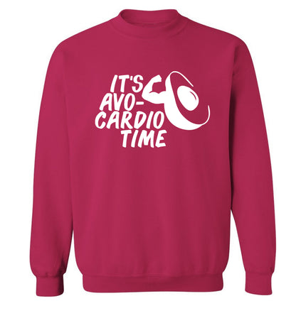 It's avo-cardio time Adult's unisex pink Sweater 2XL