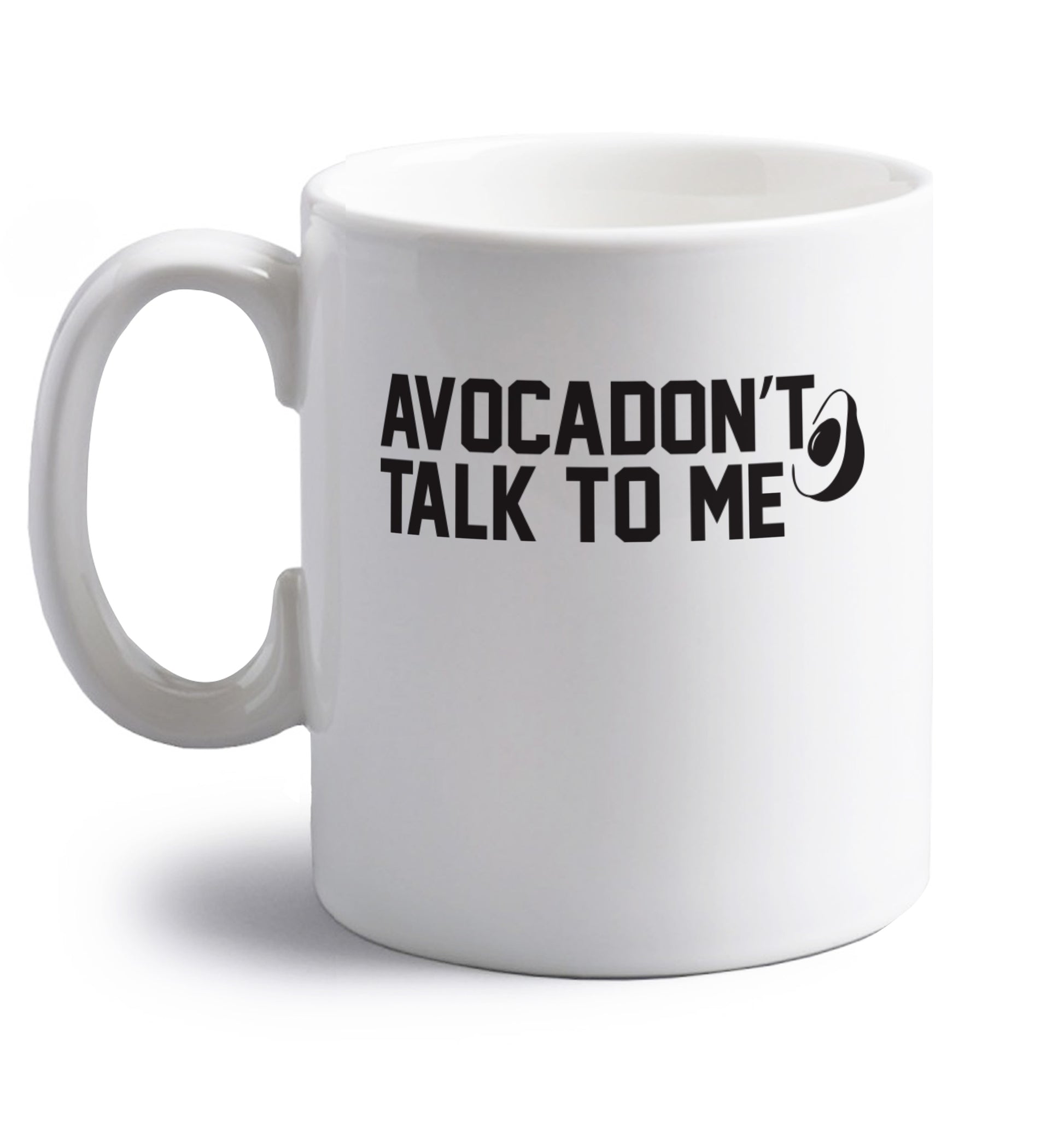 Cardino right handed white ceramic mug 