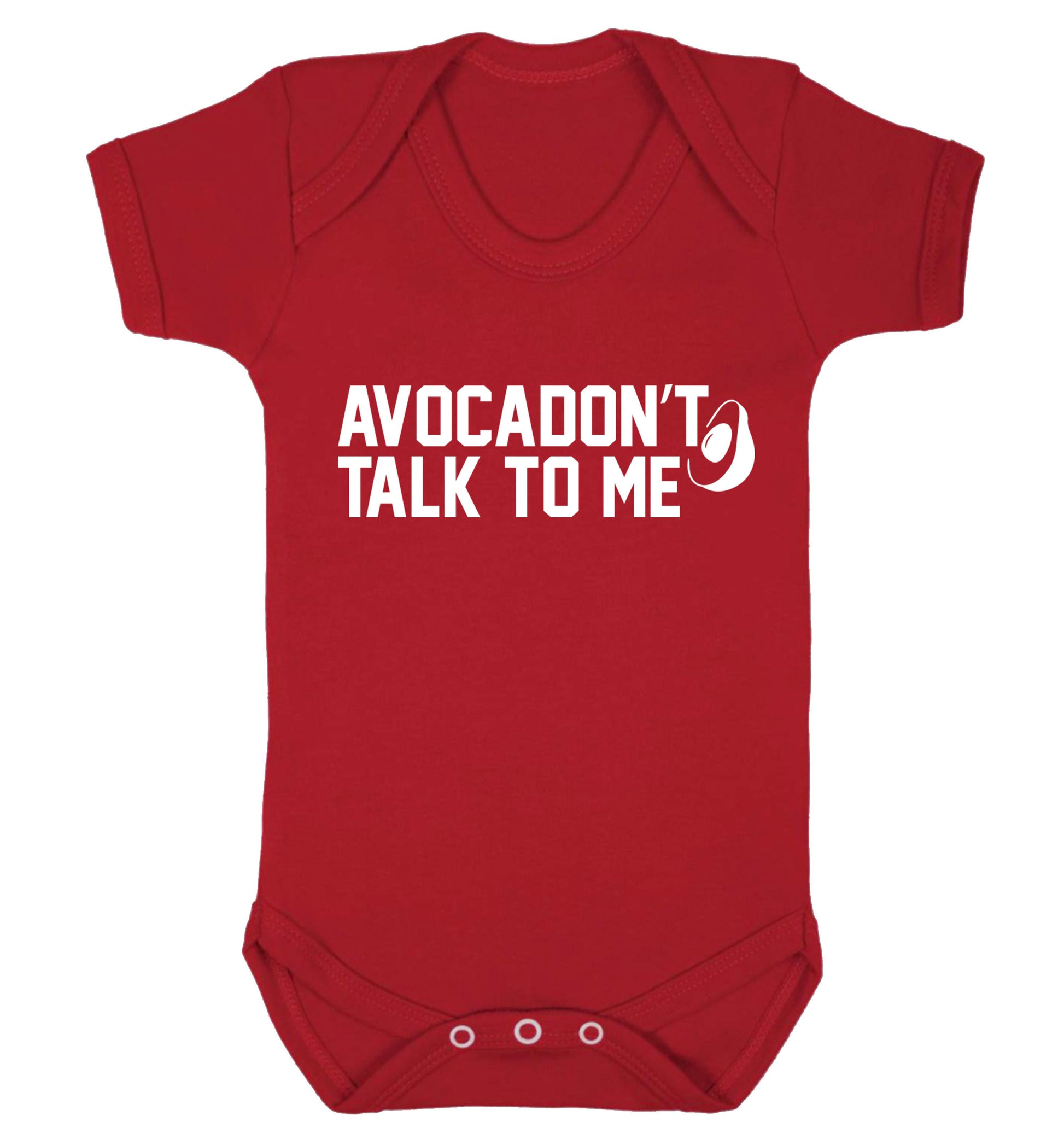 Avocadon't talk to me Baby Vest red 18-24 months
