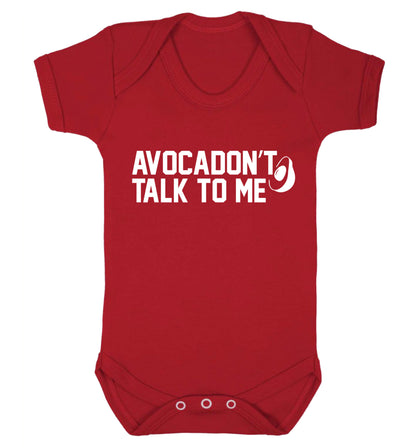Avocadon't talk to me Baby Vest red 18-24 months