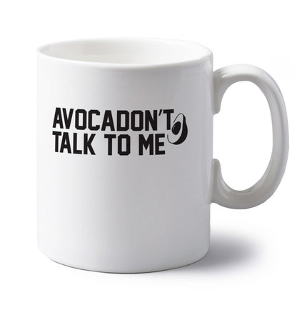 Cardino left handed white ceramic mug 