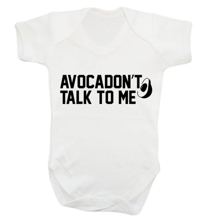 Avocadon't talk to me Baby Vest white 18-24 months