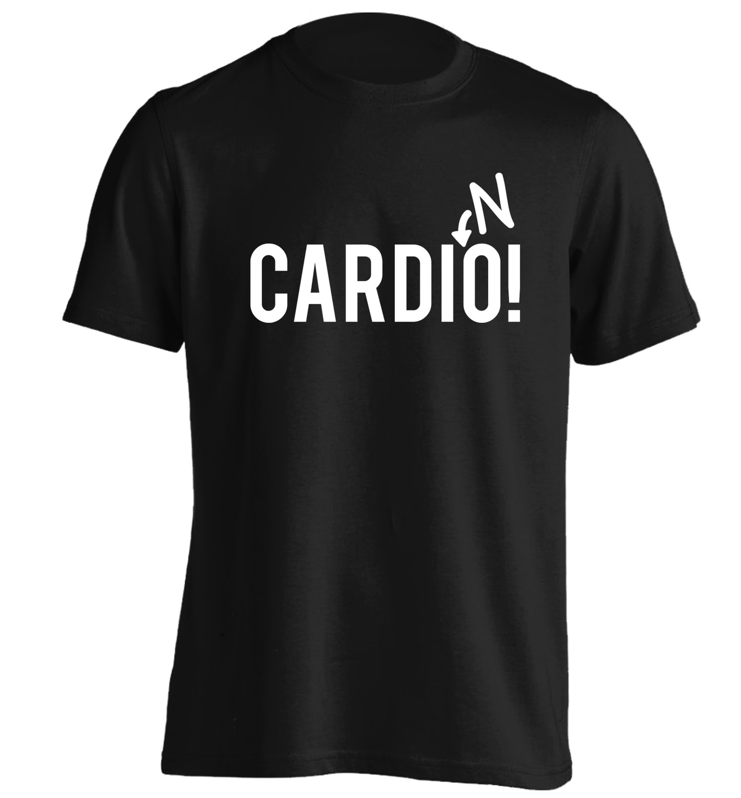 Cardino adults unisex black Tshirt 2XL