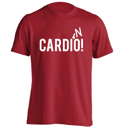 Cardino adults unisex red Tshirt 2XL