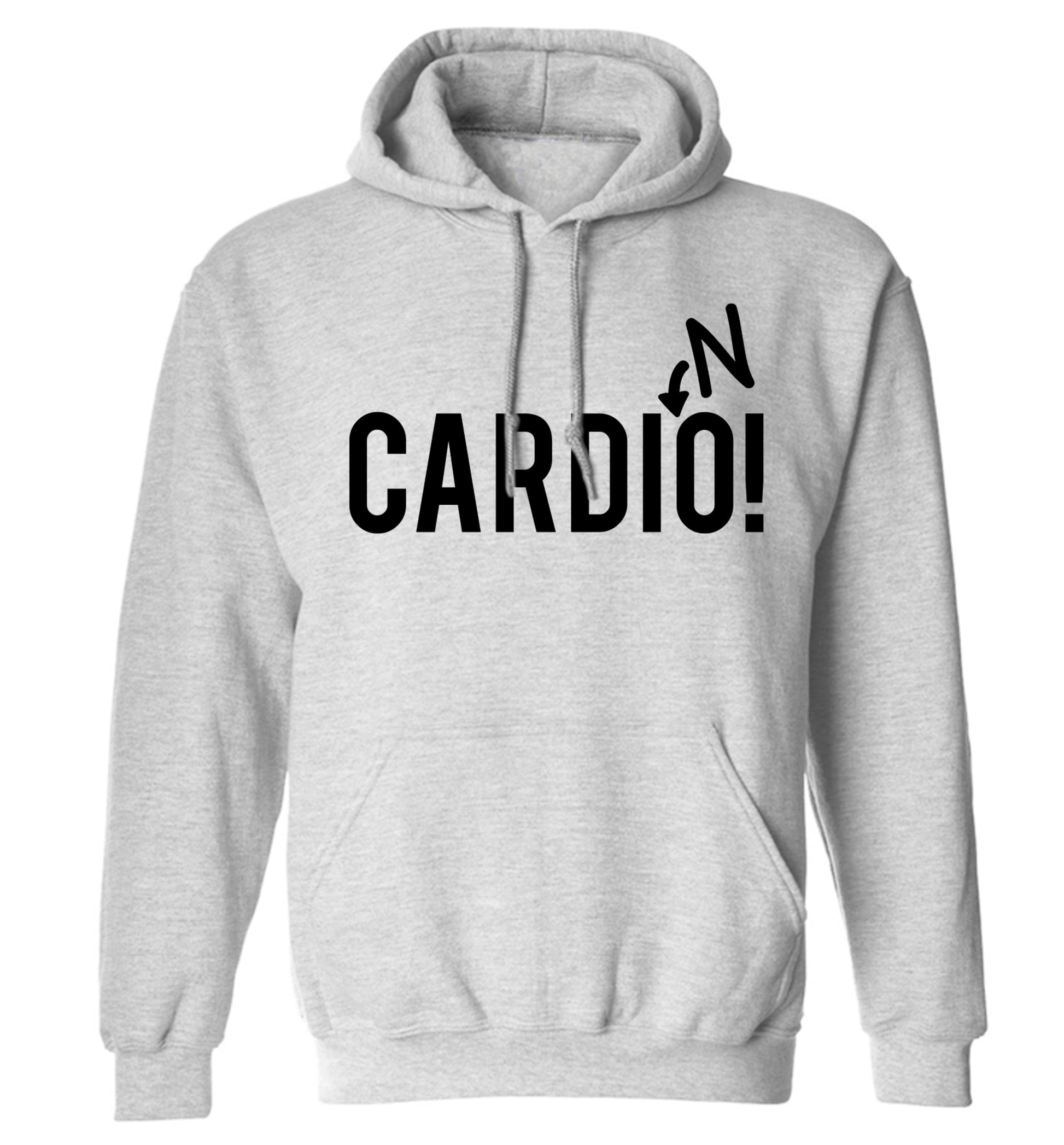 Cardino adults unisex grey hoodie 2XL
