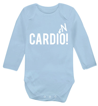 Cardino Baby Vest long sleeved pale blue 6-12 months