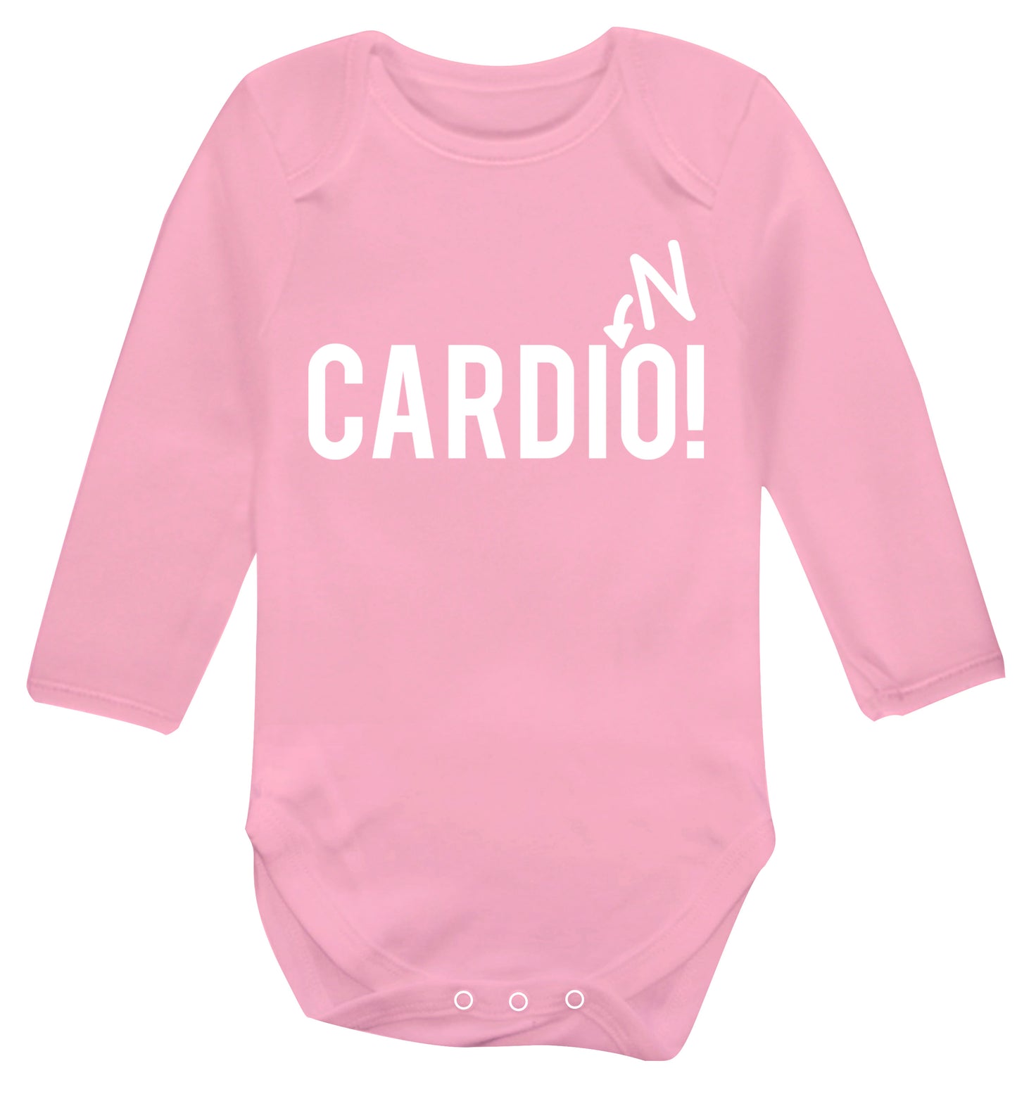 Cardino Baby Vest long sleeved pale pink 6-12 months