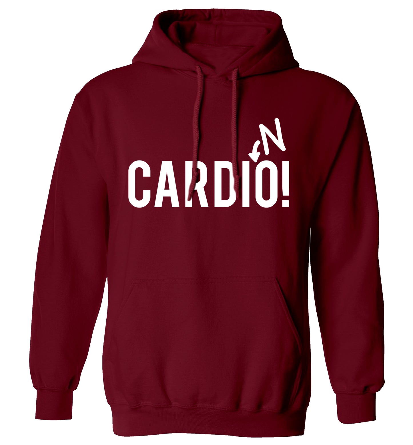 Cardino adults unisex maroon hoodie 2XL