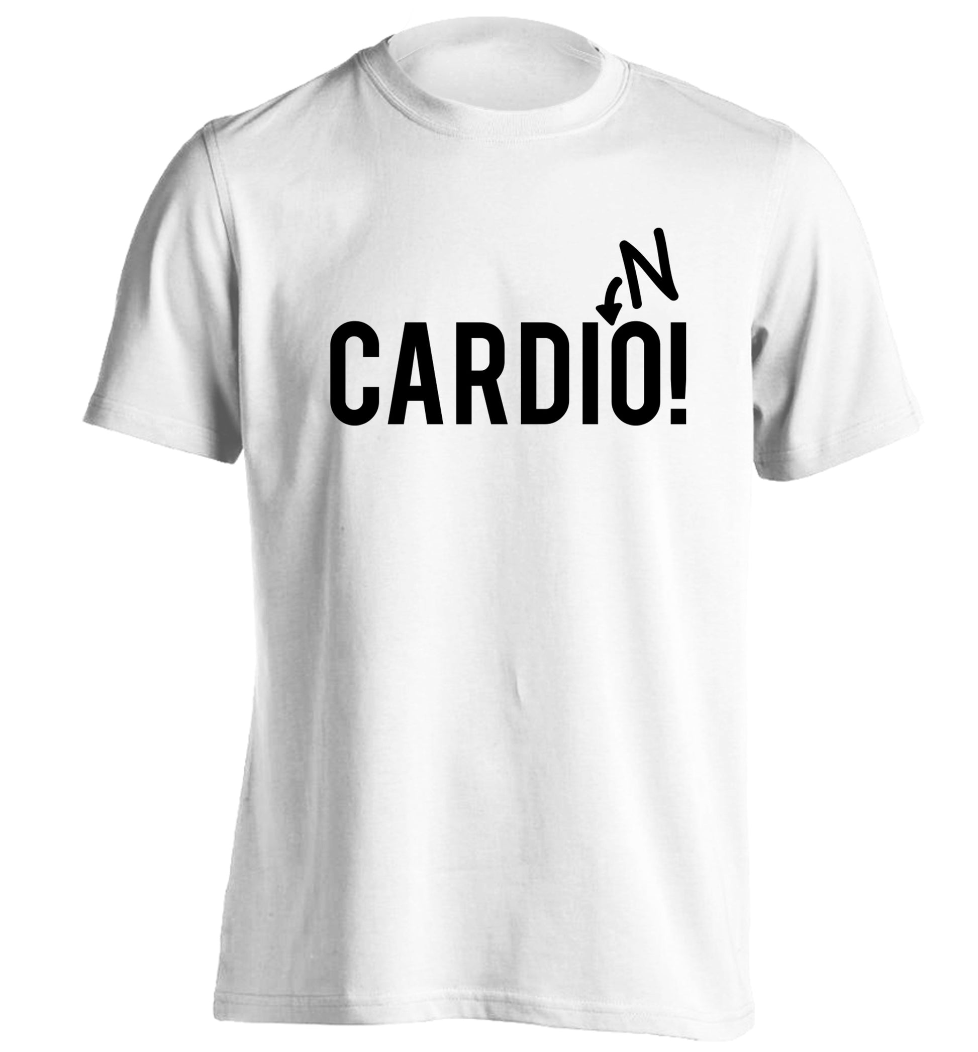 Cardino adults unisex white Tshirt 2XL
