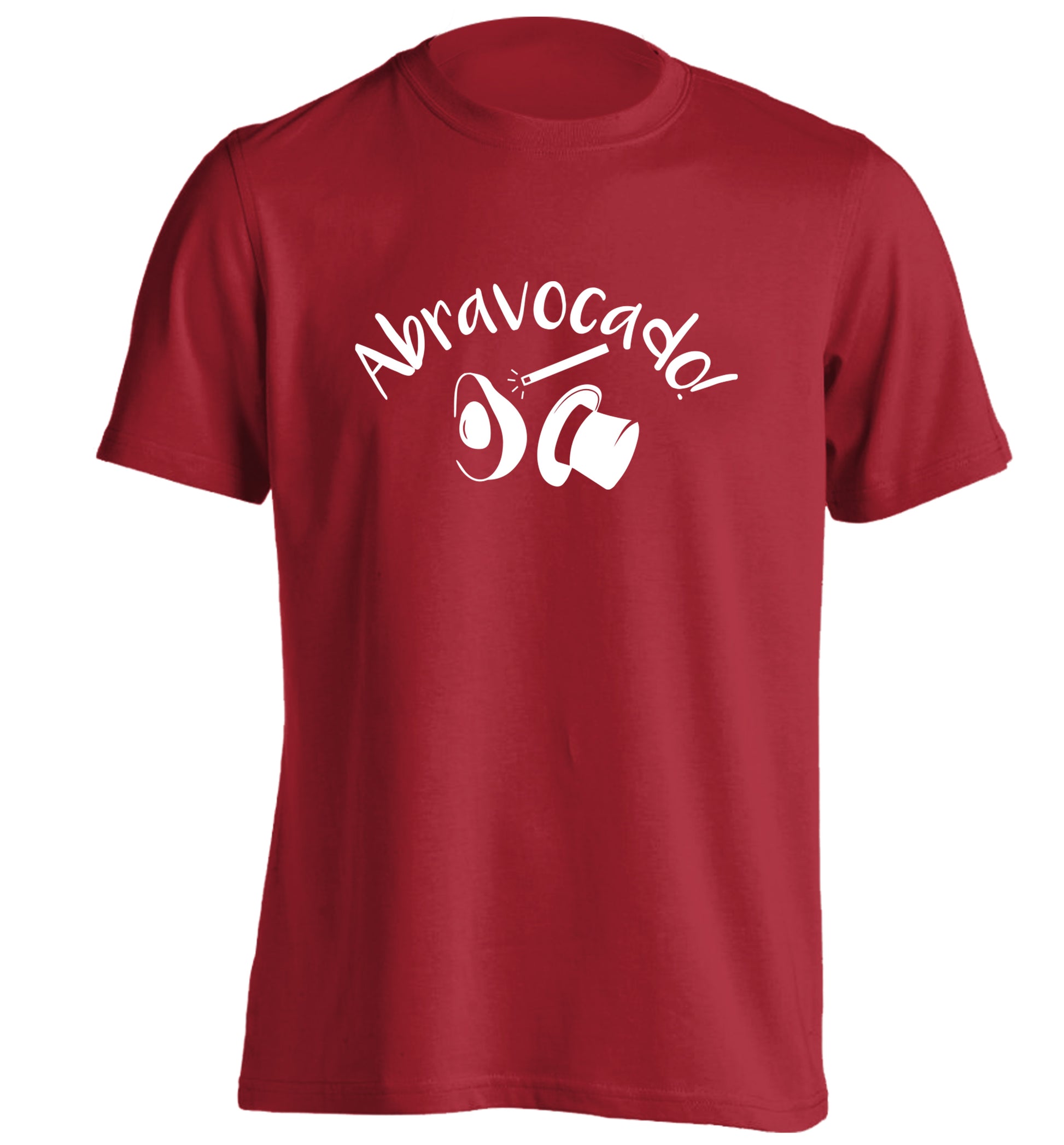 Abravocado adults unisex red Tshirt 2XL