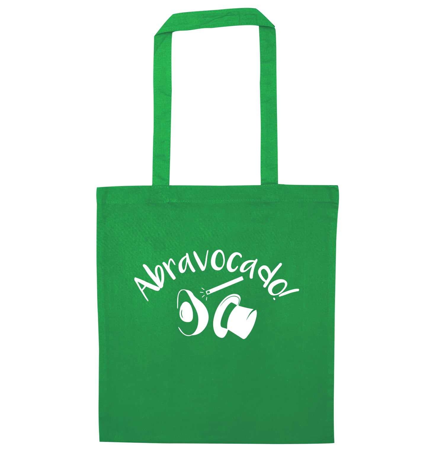 Abravocado green tote bag