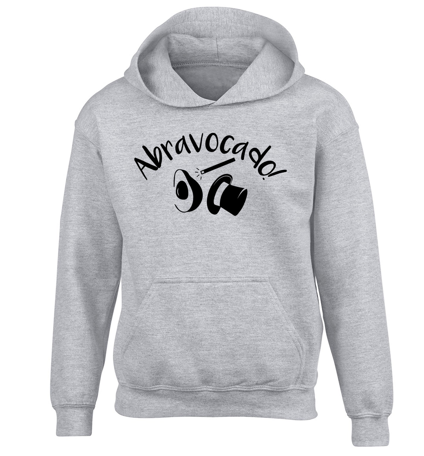 Abravocado children's grey hoodie 12-14 Years