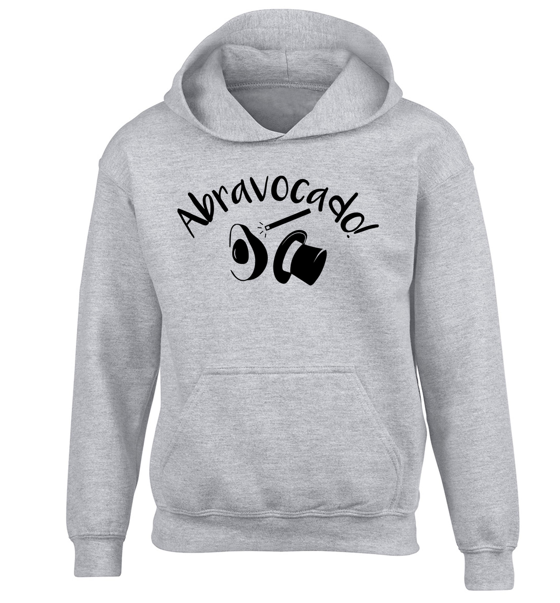 Abravocado children's grey hoodie 12-14 Years