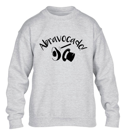 Abravocado children's grey sweater 12-14 Years