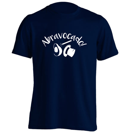 Abravocado adults unisex navy Tshirt 2XL