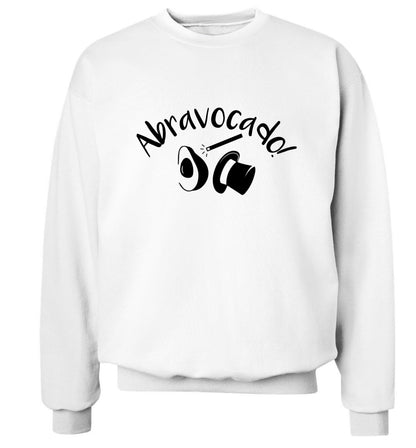 Abravocado Adult's unisex white Sweater 2XL
