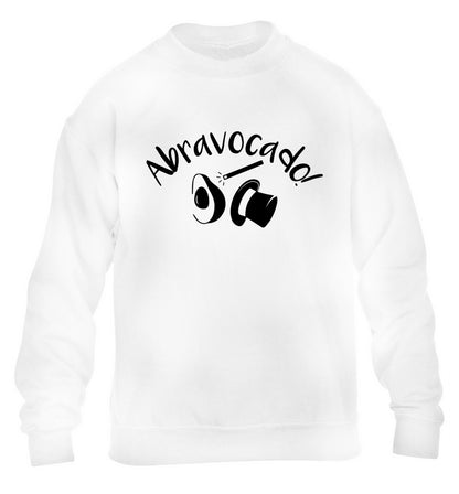Abravocado children's white sweater 12-14 Years