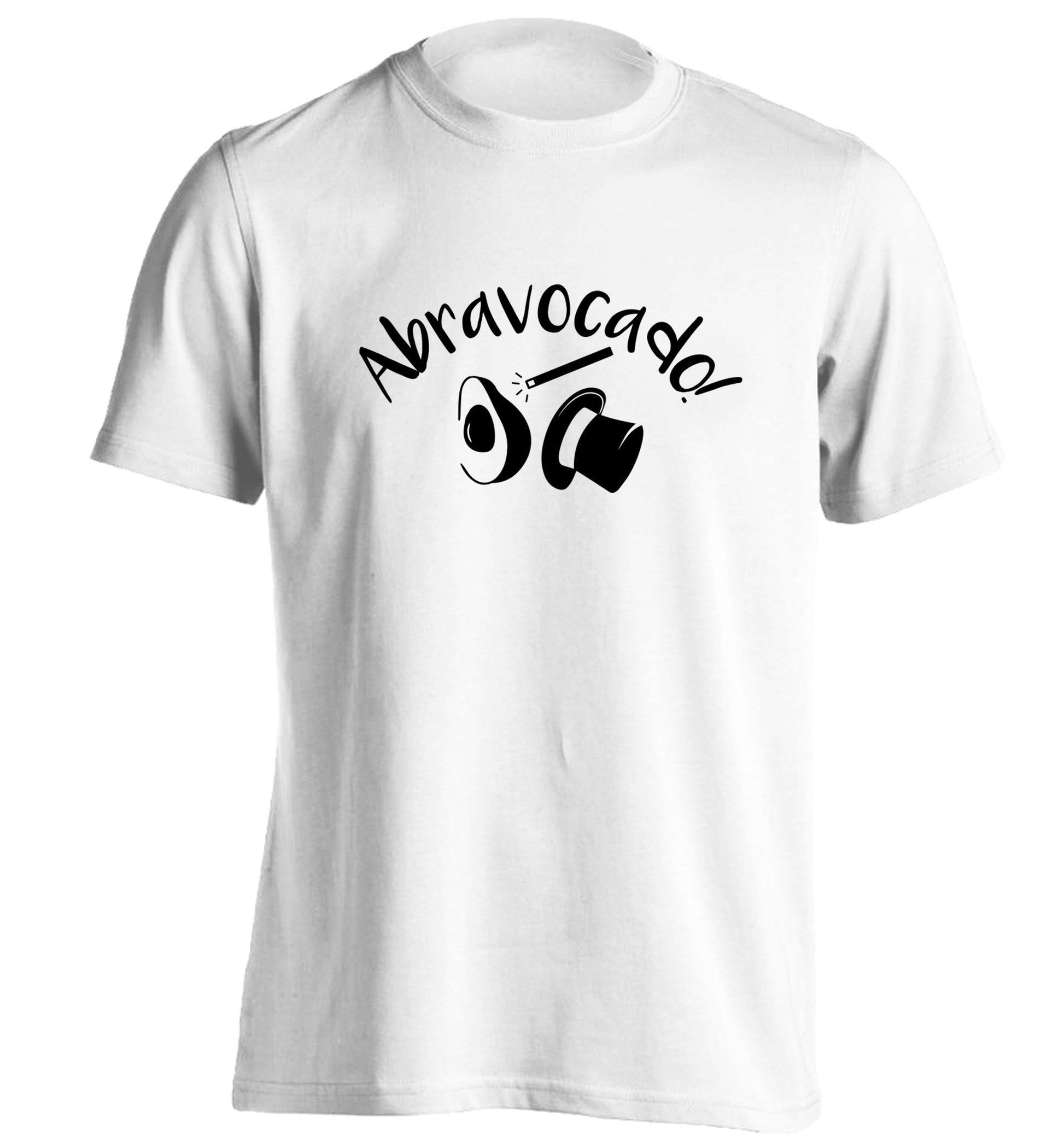 Abravocado adults unisex white Tshirt 2XL