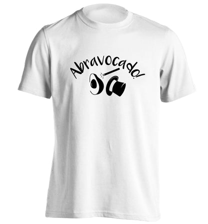 Abravocado adults unisex white Tshirt 2XL