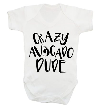 Crazy avocado dude Baby Vest white 18-24 months