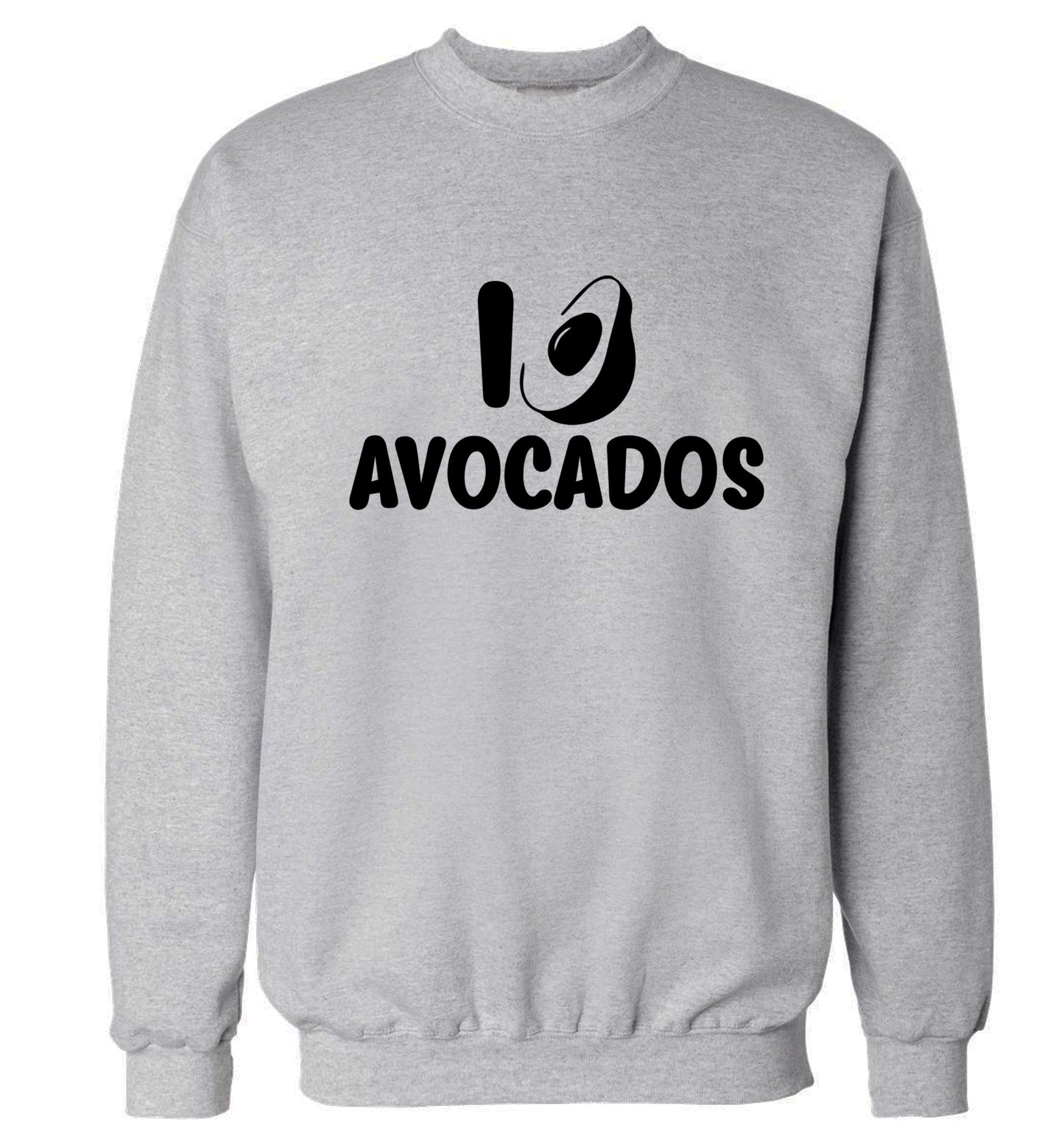 I love avocados Adult's unisex grey Sweater 2XL