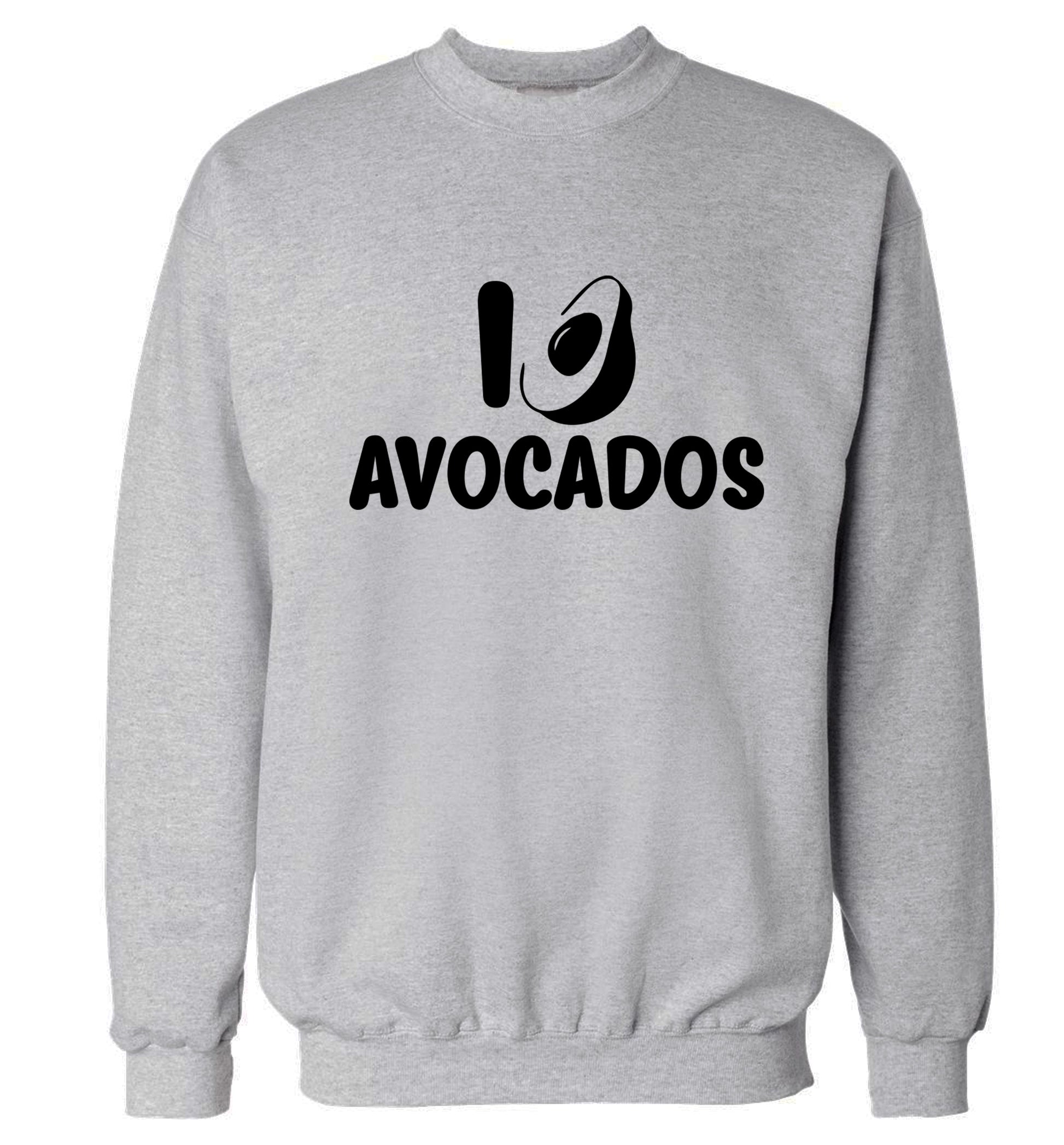 I love avocados Adult's unisex grey Sweater 2XL