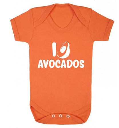 I love avocados Baby Vest orange 18-24 months