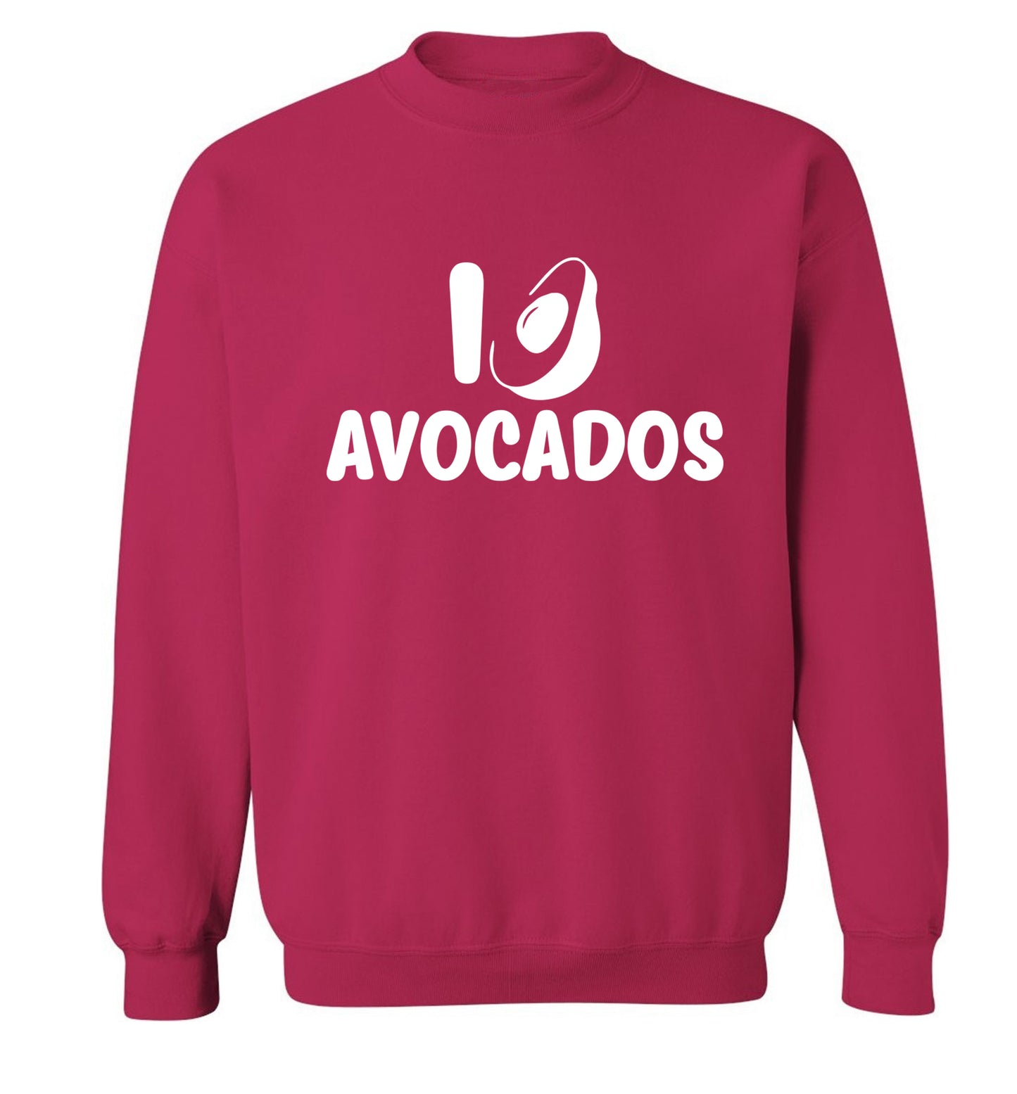 I love avocados Adult's unisex pink Sweater 2XL
