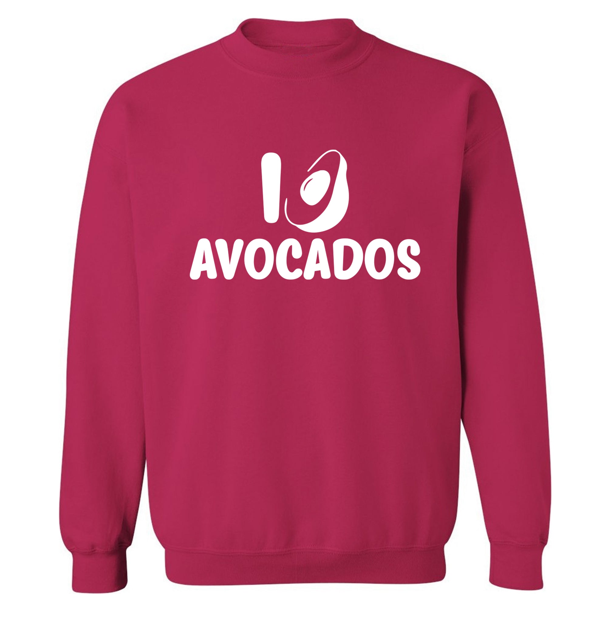 I love avocados Adult's unisex pink Sweater 2XL