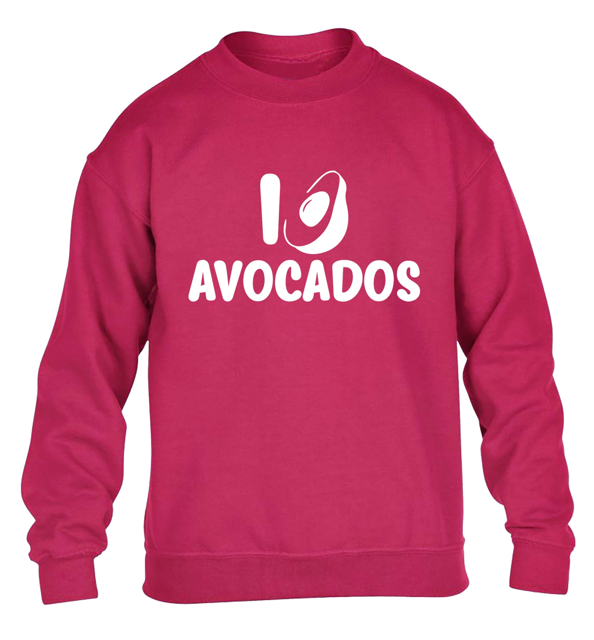 I love avocados children's pink sweater 12-14 Years
